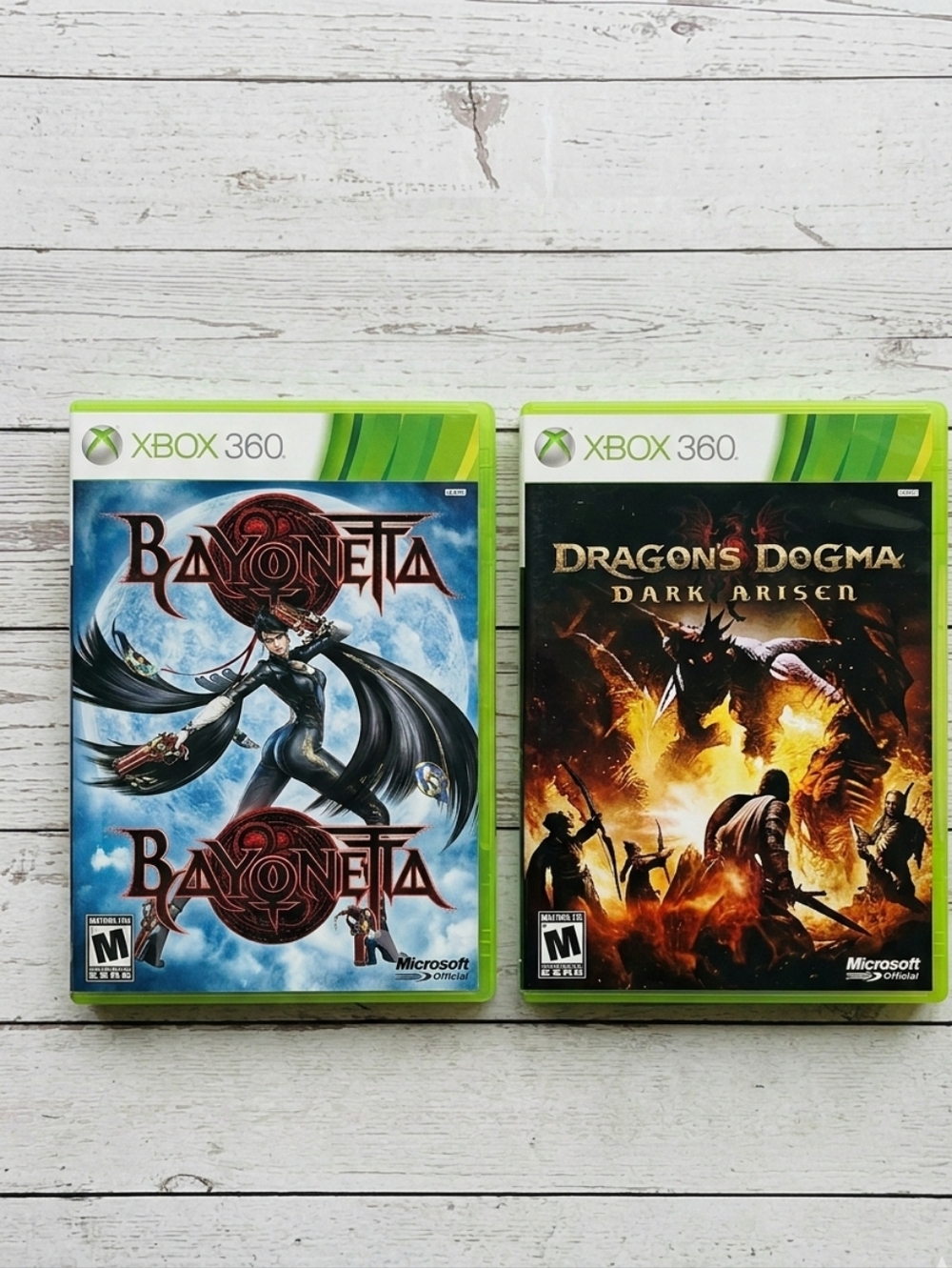 Sega Capcom Xbox 360 Bayonetta Dragon's Dogma Dark Arisen Game Bundle